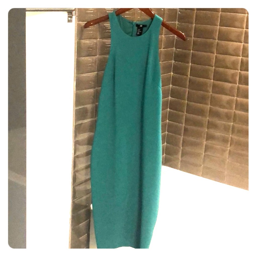 H&M | Teal MIDI dress | Size 10